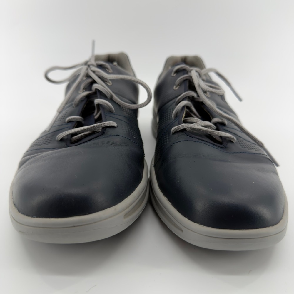 FootJoy Contour Casual Navy Blue Leather Spikeless Golf Shoes 54070 Mens 11 M - Picture 2 of 6